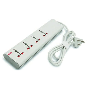 GM E-Book 4+4 Spike Adaptor with Individual Switch, Indicator, Safety Shutter, International - GM 3061