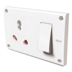 GM G-WEA EVON 6/16A 3 in 1 Universal Switch & Socket Combined with Safety Shutter – GM8550