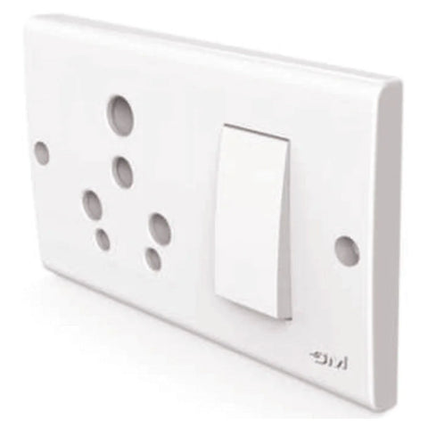 GM G-WEA EVON 6/16A 3 in 1 Universal Switch & Socket Combined with Safety Shutter – GM8570