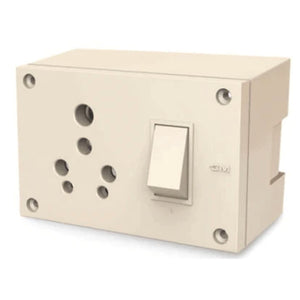 GM G-ERA CERA 3 in 1 Universal Switch & Socket Combined with Gang Box – GM8749