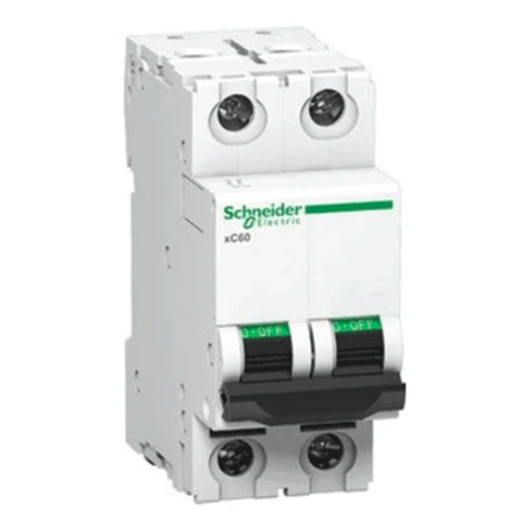 Schneider 25 A Two Pole D-Curve MCB xC60 -  A9N2P25D