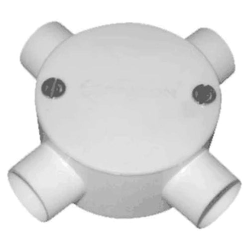 AvonPlast PVC Junction Box 4 Way 25mm