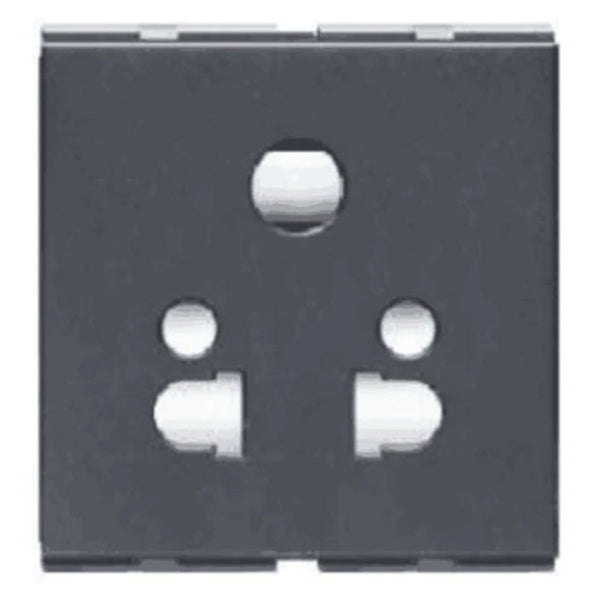 Buy Lisha Mobile Charger Socket 2/3 Pin With safety Shutter 6A 240V ...