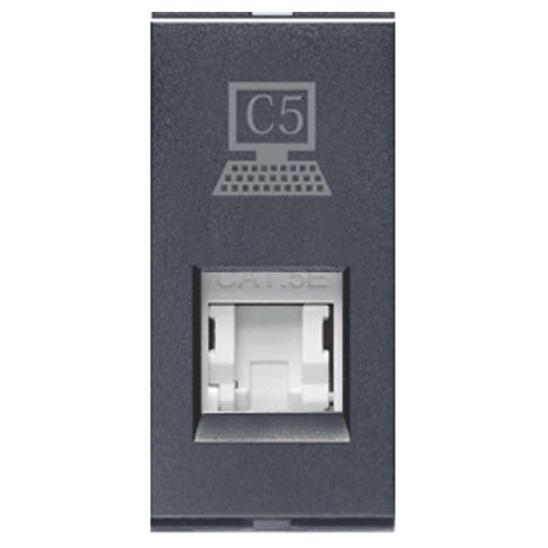 Lisha EDP Socket Outlet RJ-45 With Shutter 1Module 7028