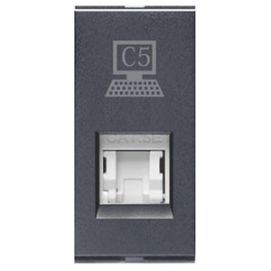 Lisha EDP Socket Outlet RJ-45 With Shutter 1Module 7028