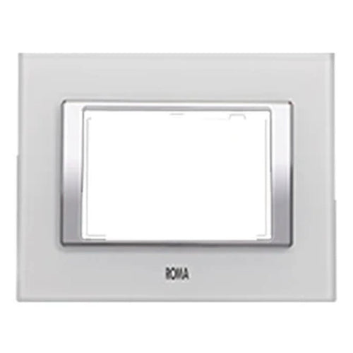 Anchor Roma Clear Glass Cover Plates Pure White
