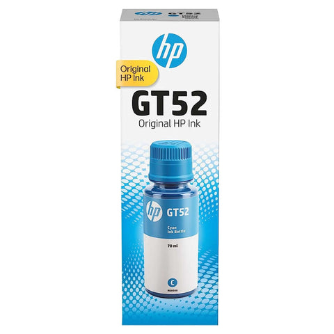 HP Cyan 70ML Original Ink Bottle GT52