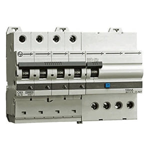 L&T [ Lauritz Knudsen ] RCBO AC Type Four Pole 32A 7.5Module