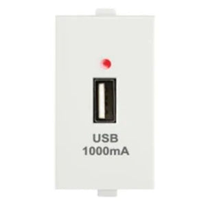 Anchor Penta USB Charger 1000mA 5V DC 1Module 65505
