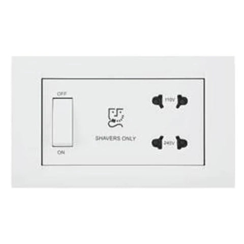 Anchor Penta Shaver Socket With Regular Plate 20A 240V 65707