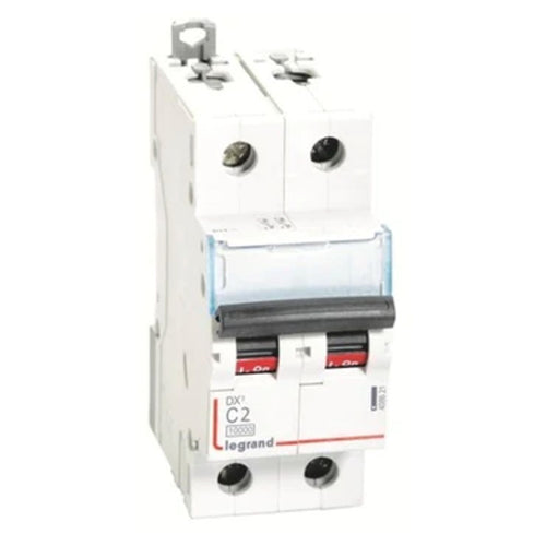 Legrand DX3 MCBs Double Pole 250 V 0.5 A - 63 A