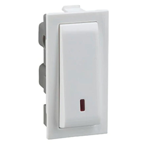 Legrand Britzy 25A SP switch With Indicator 1 Module 1 Way 6734 24