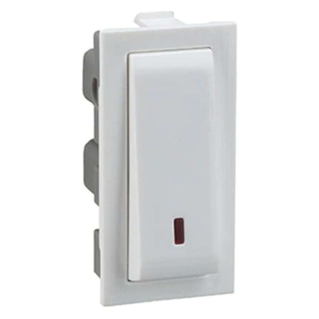 Legrand Britzy 25A SP switch With Indicator 1 Module 1 Way 6734 24