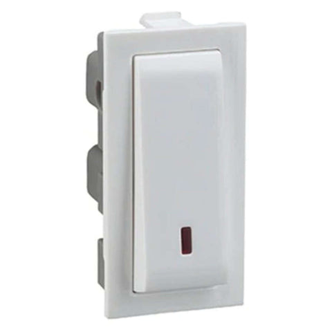 Legrand Britzy 25A SP switch With Indicator 1 Module 1 Way 6734 24
