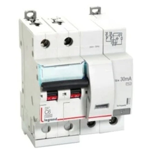 Legrand DX3 RCBO AC Type Double Pole 240 V 6 A - 63 A