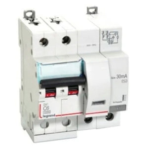 Legrand DX3 RCBO AC Type Double Pole 240 V 6 A - 63 A
