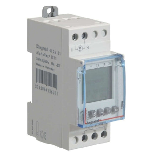 Legrand DX3 AlphaRex3 Digital Time Switches 4126 31