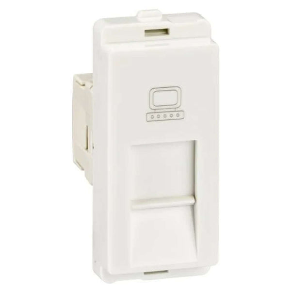 Buy Schneider Livia RJ 45 Cat 5e Data outlet with shutter P4045 Online ...
