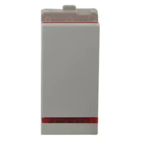 Schneider Opale Switch with Indicator 16A 1Way 2Module X1128WH