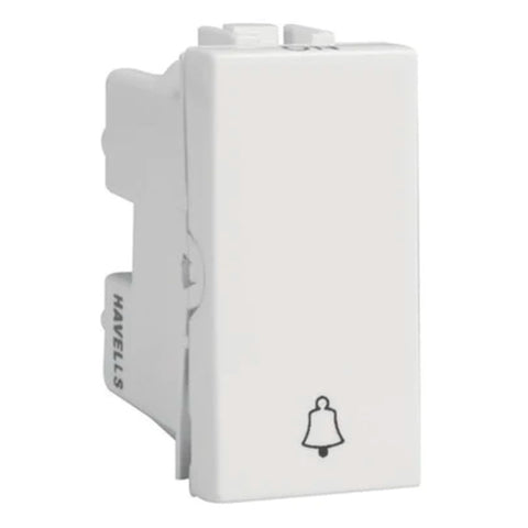 Havells REO 10A Bell Push Switch 1 Way AHBSBXW101