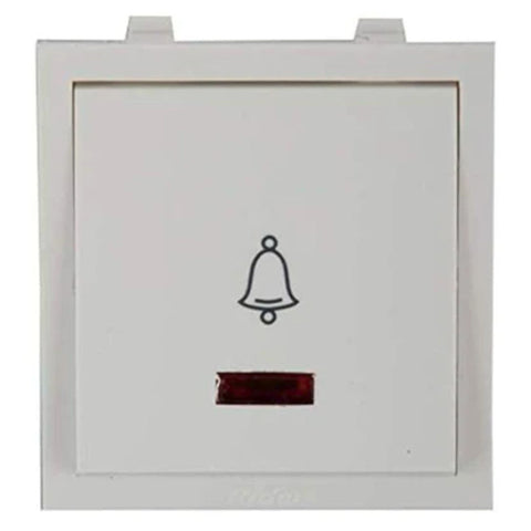 Havells REO 10A Mega Bell Push Switch with Indicator AHBMBIW101