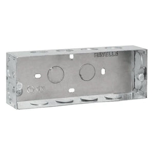 Havells REO 6 Module Flush Metal GI Box AHBXMIIX06