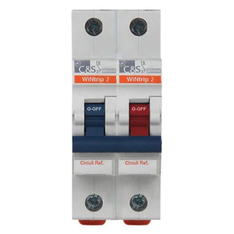 C&S WiNtrip2 Miniature Circuit Breaker 1 Pole + Neutral B-Series