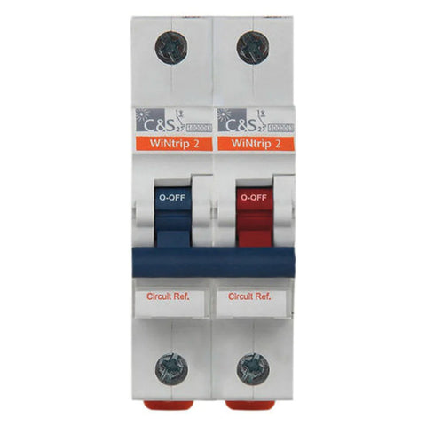 C&S WiNtrip2 Miniature Circuit Breaker 2 Pole C-Series