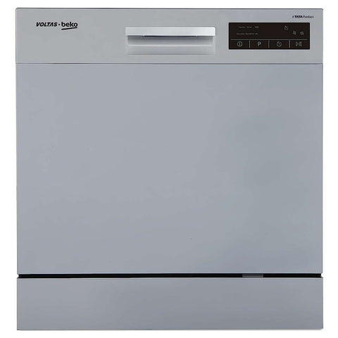 Voltas Beko 8 Litre Dishwasher Table Top Silver Color DT8S
