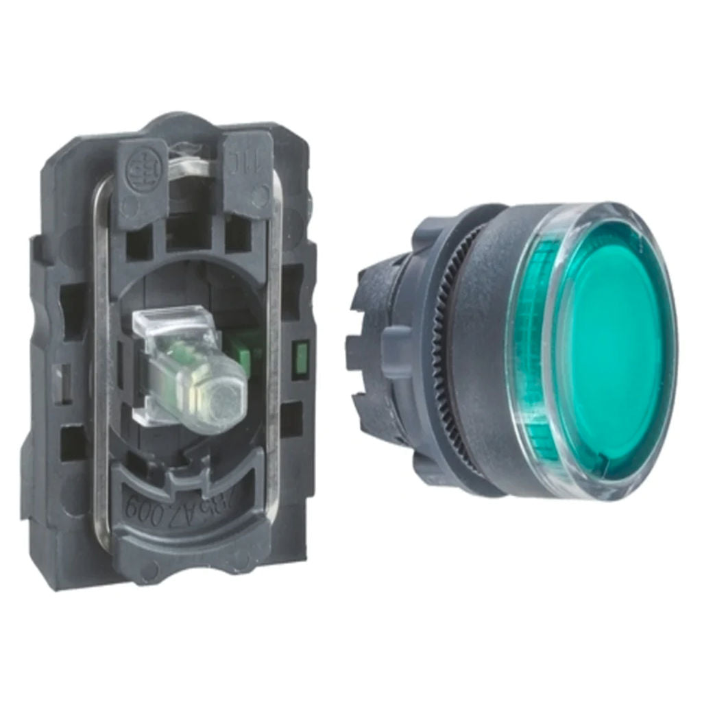 Schneider Harmony XB5 Illuminated Pushbutton Flush Integral LED 110V
