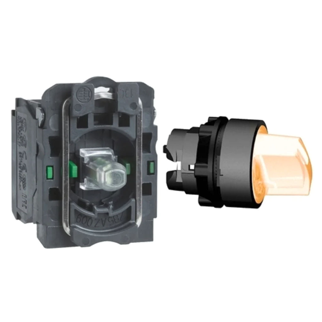 Schneider Harmony XB5 Illuminated Selector Switch 230V