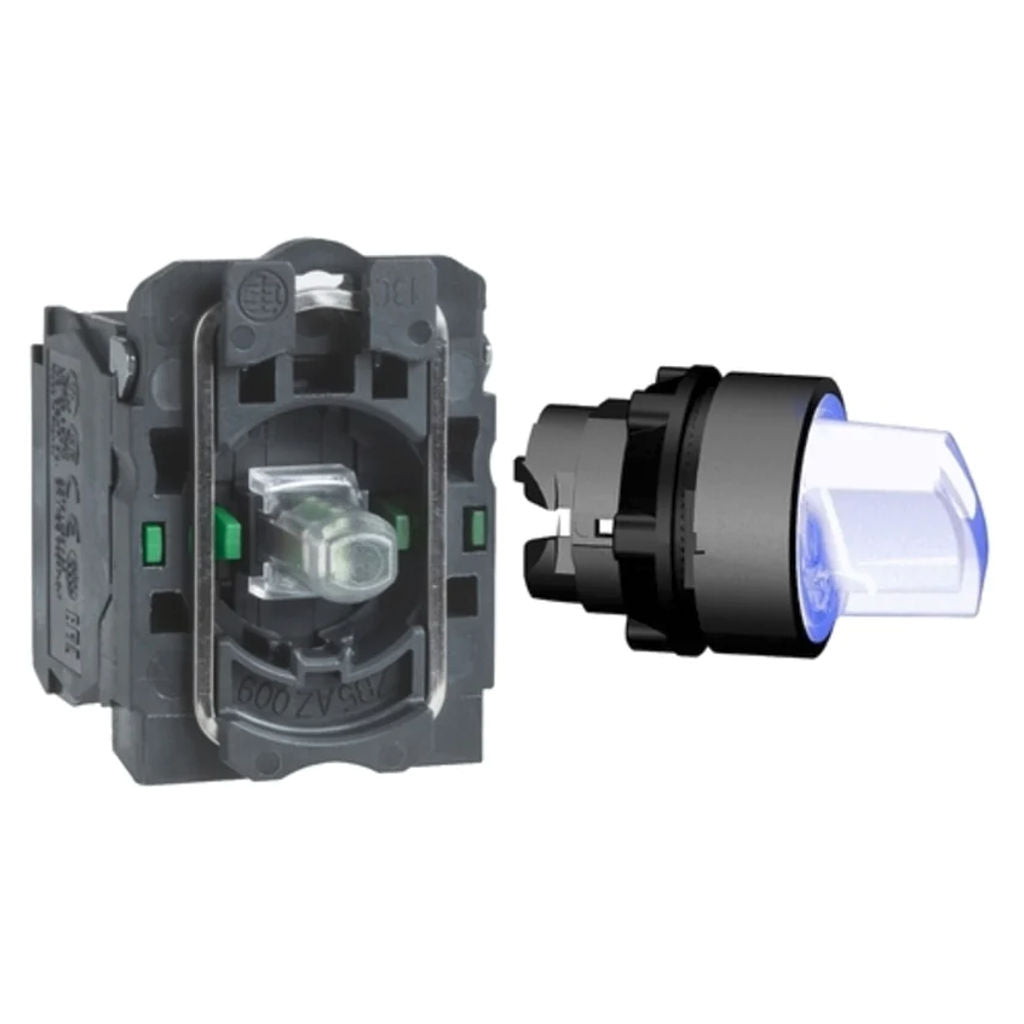 Schneider Harmony XB5 Illuminated Selector Switch 230V