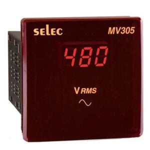 Selec Digital Voltmeter 50-480V AC MV305