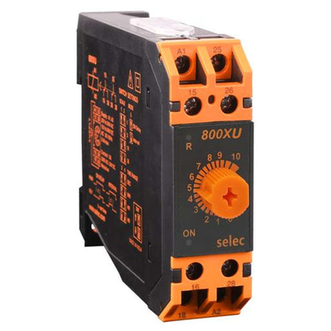 Selec Analog Timer 22.5mm Din Rail 800XU