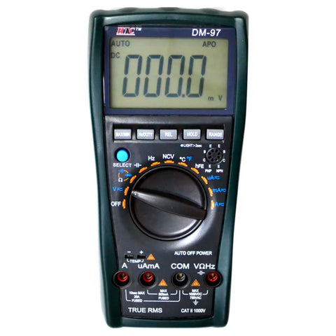 HTC Digital Multimeter With Temp/TRms DM – 97