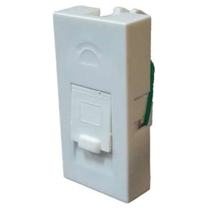 MK Citric RJ11 Telephone Jack 1 Line With Shutter CW490WHI
