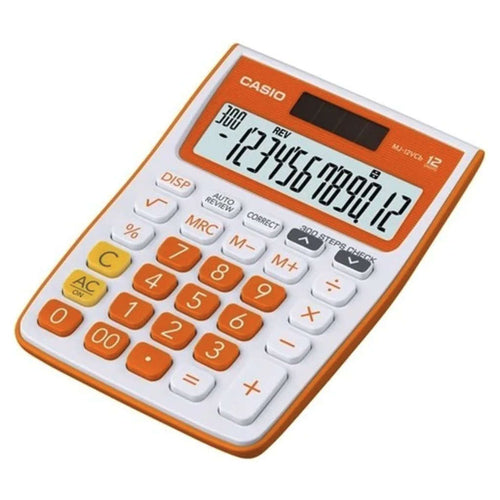 Casio 12 Digits Desktop Basic Calculator MJ-12VCB-RG