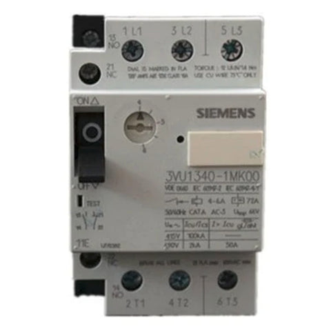 Siemens 1NO+1NC Motor Protection Circuit Breaker 3VU13