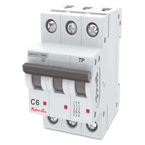 Fybros ARMOR C-Series MCB Three Pole 6A-63A