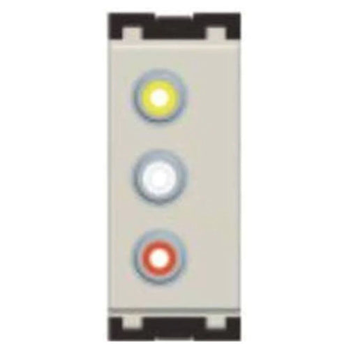Norisys Cube Series Triple RCA Audio Visual Socket 1Module C5701 .01