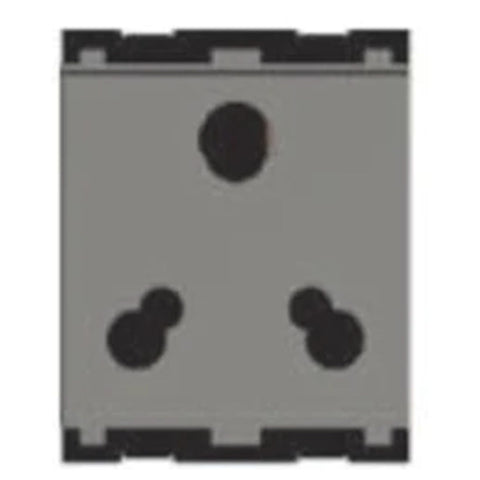Norisys Cube Series 3 Pin Shuttered Socket 25A And 6A 2 Module C5732 .02