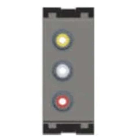Norisys Cube Series Triple RCA Audio Visual Socket 1 Module C5701 .02