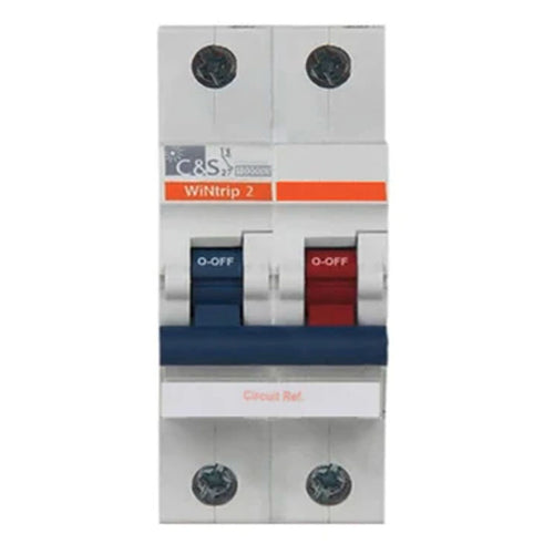 C&S WiNtrip2 K-Curve MCB Single Pole+Neutral 0.5A-63A
