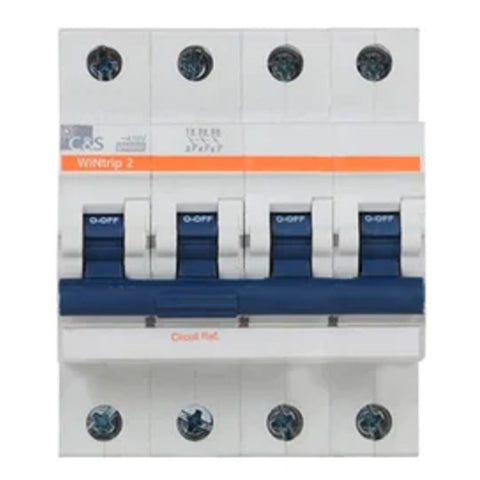 C&S WiNtrip2 K-Curve MCB Four Pole 0.5A-63A