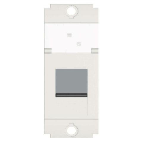 Norisys Square Series Fitment For RJ 45 Computer Shuttered Socket 1 Module S7101 .01