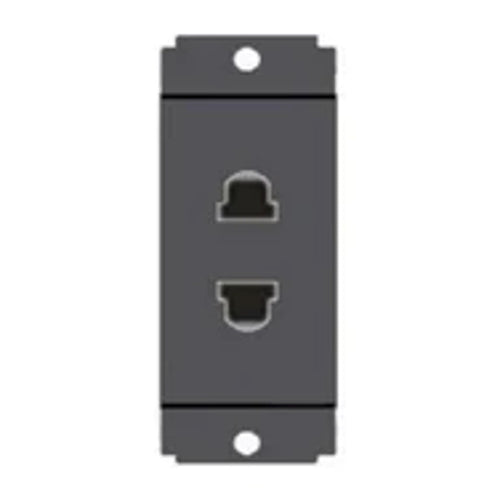 Norisys Square Series 2 Pin Socket (Roun & Flat) 6A S1010 .23