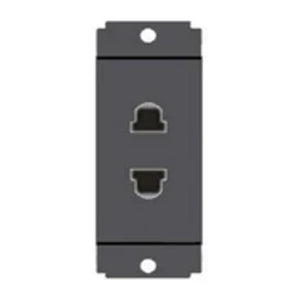 Norisys Square Series 2 Pin Socket (Roun & Flat) 6A S1010 .23