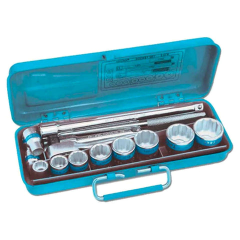 Taparia 1/2 Square Drive Bihexagonal Exel Socket Set
