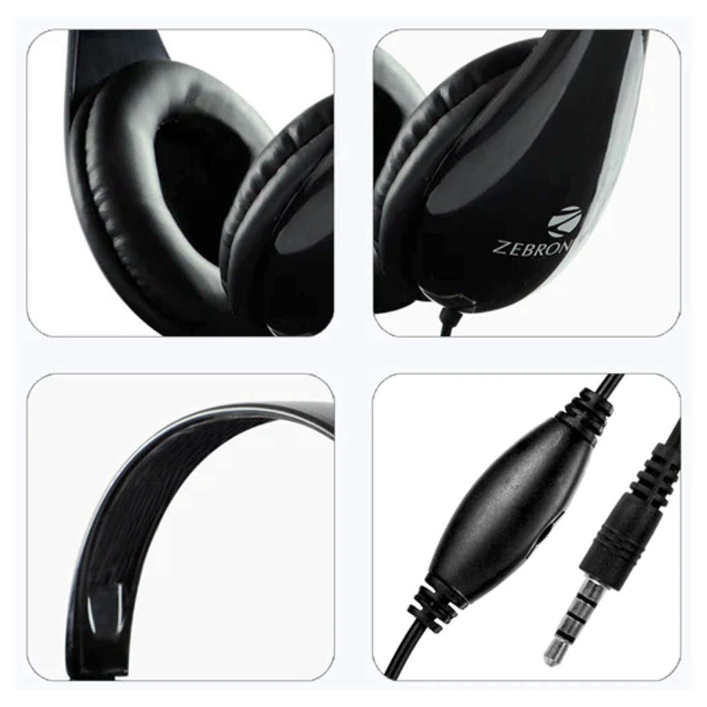 Zebronics 2100HMV Single Pin Headphone With Mic