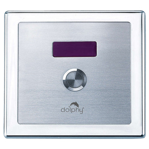 Dolphy Stainless Steel Automatic + Manual Urinal Flusher with Infrared Sensor Technology DAUF0004